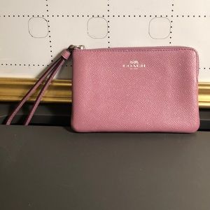 Purple Coach Wristlet